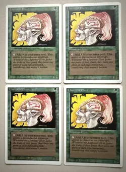 Llanowar Elves - x4 Set - MTG - REVISED (3rd) - ENGLISCH - ©1994 M/NM common - Image 1