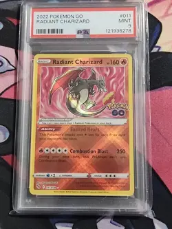 2022 Pokemon Go Radiant Charizard Rare Holo #011 PSA 9 - Image 1