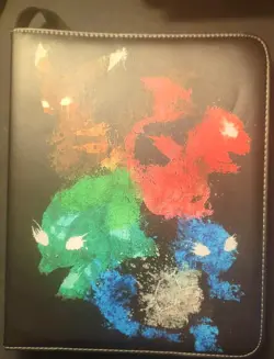 Pokemon Card Binder W zipper for Pokemon TCG Cards 9 Pocket w Sleeves - Image 1