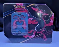 2023 Pokemon Crown Zenith Galarian Moltres Tin Factory Sealed - Image 1
