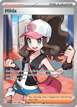 Pokemon TCG Hilda 164/086 Full Art Ultra Rare Scarlet & Violet White Flare NM/M - Image 1