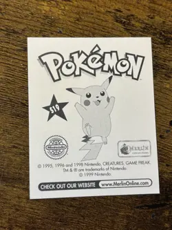 1999 Merlin Pokemon Stickers Scyther Prism #S19 - Image 2