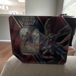 Pokemon Legends of Galar Tin Zacian V Zamazenta V 5 Booster Packs Promo TCG - Image 1