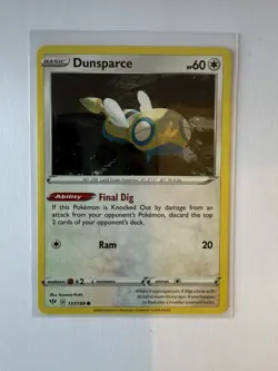 Dunsparce 137/189 Sword & Shield: Darkness Ablaze NM Pokemon TCG 2020 common - Image 1