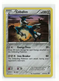 COBALION 91/113 LEGENDARY TREASURES POKEMON TCG LP - Image 1
