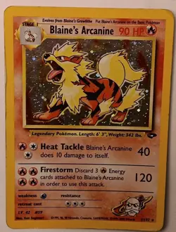 Blaine's Arcanine🔥1/132 Gym Challenge Holo Rare Vintage Pokemon TCG WOTC - Image 1