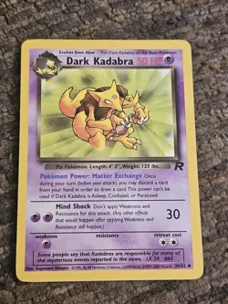 Pokemon Dark Kadabra 39/82 Team Rocket Uncommon Regular English - Image 1