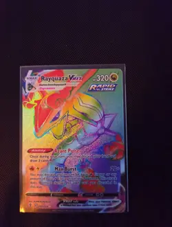Rayquaza VMAX 217/203 Pokemon TCG Evolving Skies Secret Rare Rainbow 10contender - Image 1