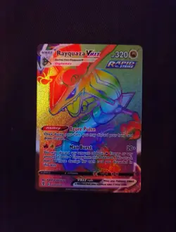 Rayquaza VMAX 217/203 Pokemon TCG Evolving Skies Secret Rare Rainbow 10contender - Image 3