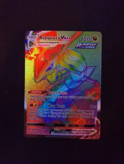Rayquaza VMAX 217/203 Pokemon TCG Evolving Skies Secret Rare Rainbow 10contender - Image 4