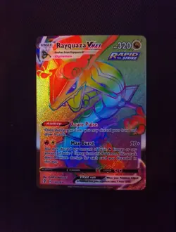 Rayquaza VMAX 217/203 Pokemon TCG Evolving Skies Secret Rare Rainbow 10contender - Image 5