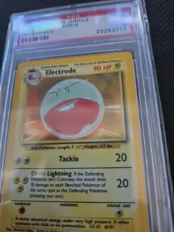 PSA 9 Electrode No Symbol Error Jungle Holo Rare 2/64 Pokemon 1999 - Image 2