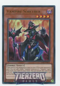 Yugioh Vampire Sorcerer GFP2-EN070 Ultra Rare 1st Edition Near Mint - Image 1