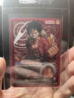 One Piece English Monkey.D.Luffy ST01-001 Leader Non Holo Rare! Full Art! Mint - Image 3