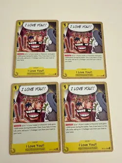 One Piece - 4x OP12-115 I Love You!! - Uncommon English - Image 1