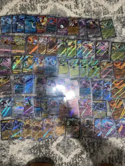 Huge Pokemon Lot Ex V Vstar Mewtwo Charizard Flareon 66 Cards Modern - Image 1