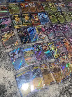 Huge Pokemon Lot Ex V Vstar Mewtwo Charizard Flareon 66 Cards Modern - Image 2