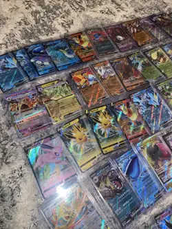 Huge Pokemon Lot Ex V Vstar Mewtwo Charizard Flareon 66 Cards Modern - Image 3