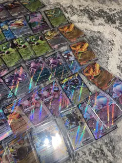Huge Pokemon Lot Ex V Vstar Mewtwo Charizard Flareon 66 Cards Modern - Image 5