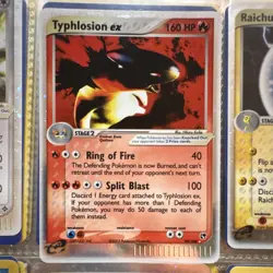 Typhlosion ex 99/100 EX Sandstorm Ultra Rare Holo Pokemon Card 160 HP 2003 - Image 1