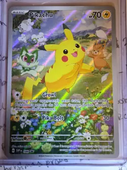 Pokemon Pikachu TCG SVP088 Black Star Promos Full Art Holo Card - Image 1