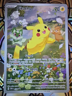 Pokemon Pikachu TCG SVP088 Black Star Promos Full Art Holo Card - Image 2