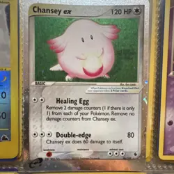 Chansey ex 96/109 EX Ruby & Sapphire Ultra Rare Holo Pokemon Card 120 HP 2003 - Image 1