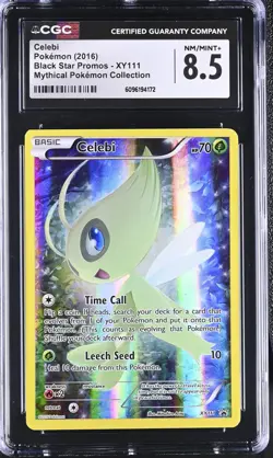 CGC 8.5 Celebi Black Star Promo XY111 Mythical Collection Pokemon Card - Image 1