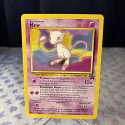 Pokemon Mew No.8 Black Star Promo Card WOTC Vintage NM - Image 1