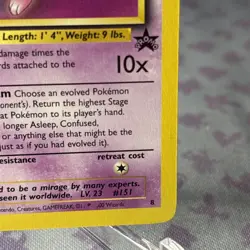 Pokemon Mew No.8 Black Star Promo Card WOTC Vintage NM - Image 4