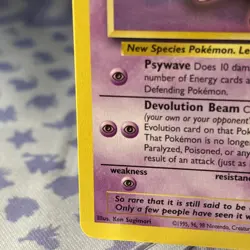 Pokemon Mew No.8 Black Star Promo Card WOTC Vintage NM - Image 5