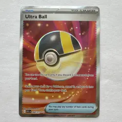 Pokemon Ultra Ball Rare Trainer Item Foil Card 264/217 English 2026 - Image 1
