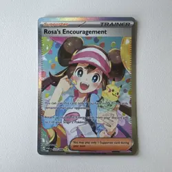 Pokemon TCG Rosa's Encouragement Trainer Supporter POR 123/088 Nintendo Card - Image 1
