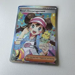 Pokemon TCG Rosa's Encouragement Trainer Supporter POR 123/088 Nintendo Card - Image 2