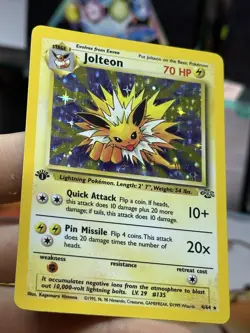 1st Edition Jolteon 4/64 Jungle 1999 Holo Rare WOTC Pokemon Card TCG - Image 5