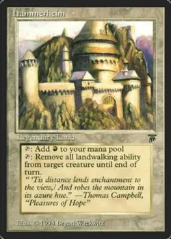 MRM ENGLISH Hammerheim Legends [Played] MTG magic LEG - Image 1
