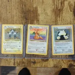 Pokemon Jungle Magneton Dragonite Snorlax Card Lot Wizards 1999 English - Image 1