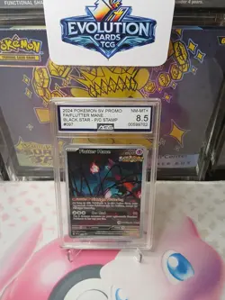 AGS 8.5 Flutter Mane #97 Pokemon Center ETB Promo Scarlet & Violet 2024 GEM MINT - Image 1