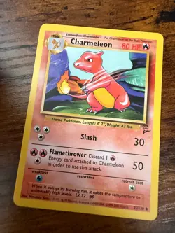 Pokemon TCG 2000 Charmeleon 2nd Edition #35/130 Uncommon, Vintage, Near-Mint - Image 1