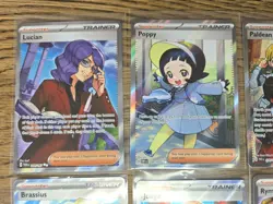 Pokemon TCG Full Art Trainer Bundle x8 incl Poppy #220 - Ultra Rare – NM - Image 2