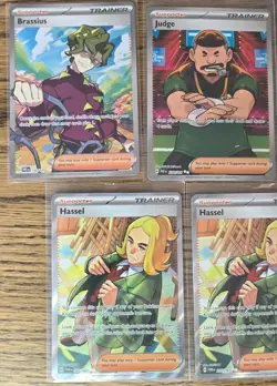 Pokemon TCG Full Art Trainer Bundle x8 incl Poppy #220 - Ultra Rare – NM - Image 5