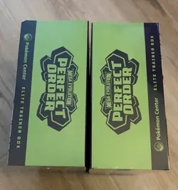 Pokemon Center ETB TCG Mega Evolution Perfect Order X2 Sealed - Image 2