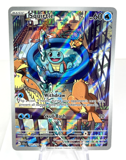 Squirtle 148/142 - Stellar Crown - Illustration Rare - Pokemon - NM - Image 1