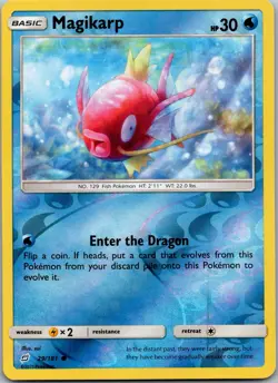 💥💧 Pokemon TCG Magikarp 29 Team Up Reverse Holo 29/181 NM/MT Foil Rare Water - Image 1