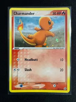 POKEMON FIRE RED & LEAF GREEN 58/112 CHARMANDER REVERSE HOLO RARE NM - Image 1