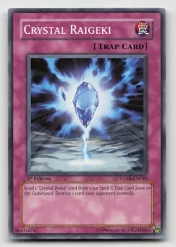 Yugioh Crystal Raigeki Common FOTB-EN048 NM - Image 1