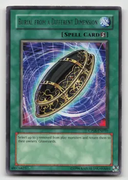Yugioh Burial from a Different Dimension Rare CP08-EN010 NM - Image 1