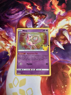Pokemon TCG Mew 011/025 Holo Rare 25th Anniversary Celebrations - Image 1