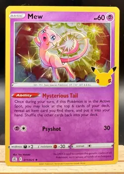 Mew 011/025 Holo Rare Celebrations Pokemon TCG NM - Image 1