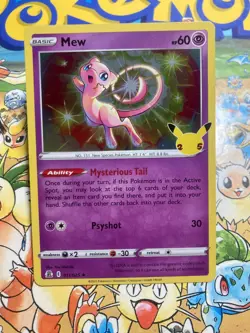 Mew 011/025 Holo Rare Celebrations Pokemon TCG - Image 1